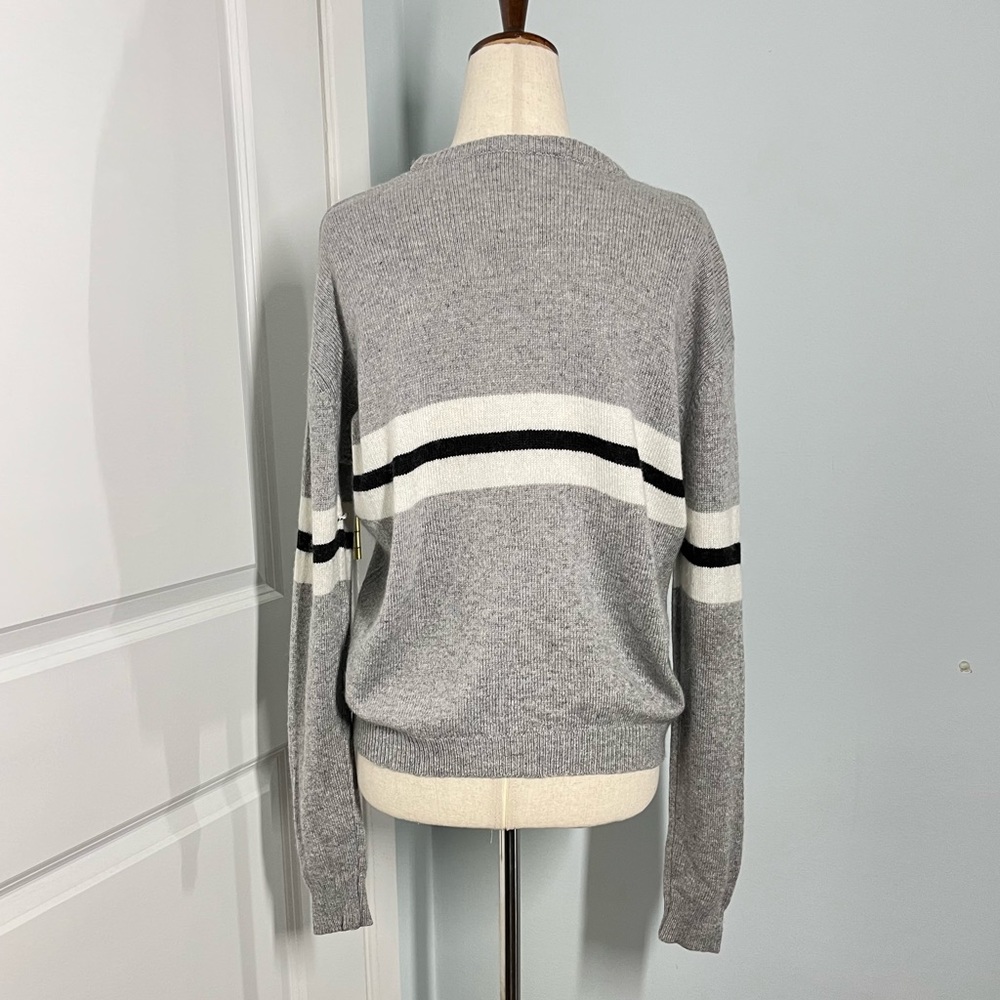 Brandy Melville Bernadette cashmere blend striped center sweater - Picture 10 of 13